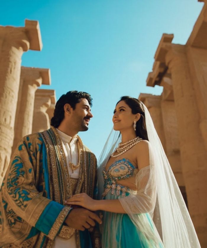 Couples in Kom Ombo Temple