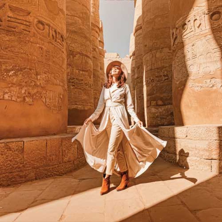 woman in Luxor Trail